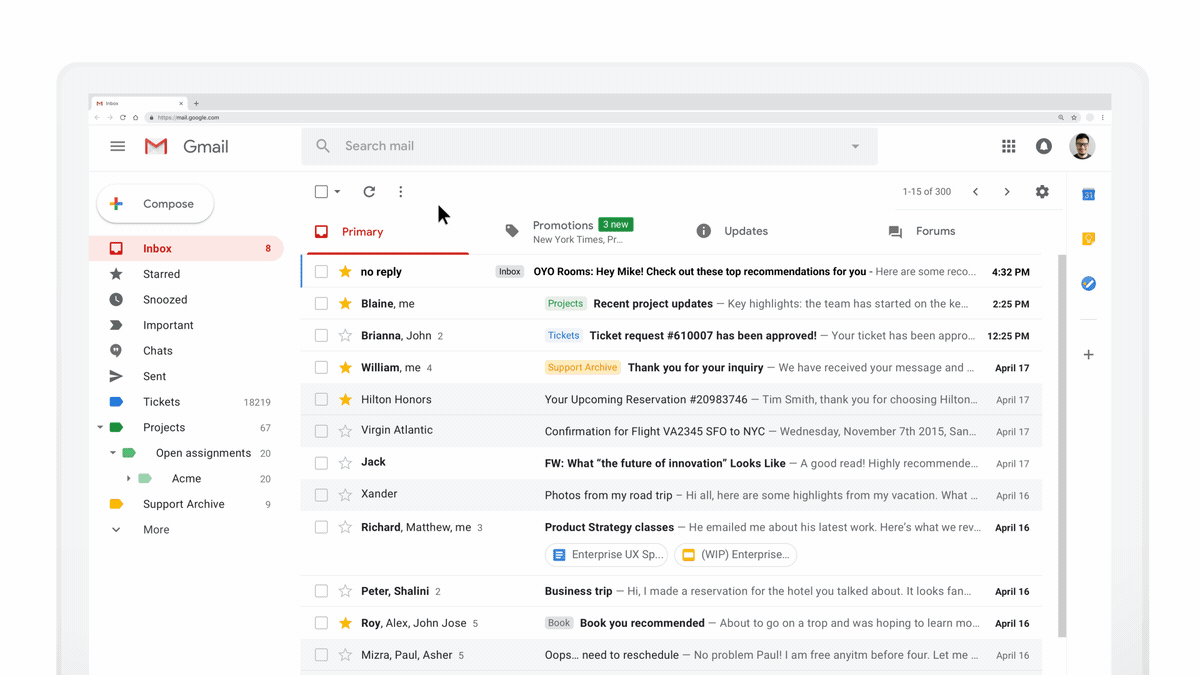 Google begins rolling out dynamic email in Gmail Dynamic-Mail_Oyo_2.gif