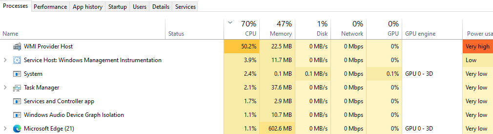 WMI Provider Host error - can't find problem service e086bb08-3c6c-46c4-9942-93c5b5d34fb3?upload=true.png