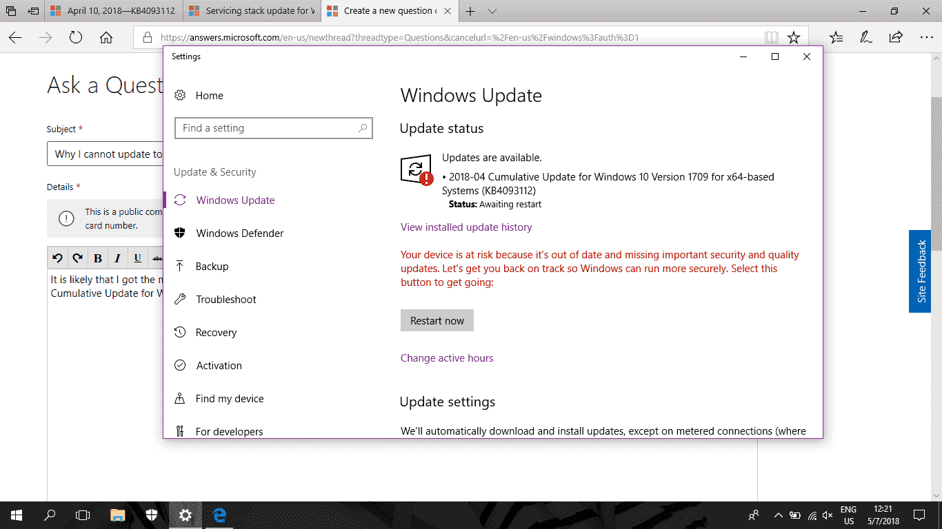 Why I cannot update to my latest version of " 2018-04 Cumulative Update for Windows 10... e0c8e3a4-9102-4ec7-8a87-539cb3a6a3dc?upload=true.png