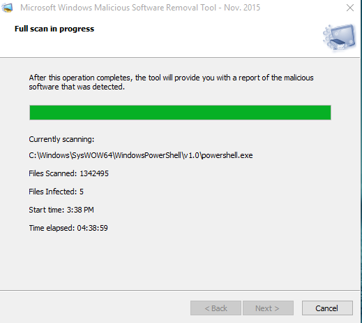 Malicious Software Removal Tool Detects 1 infection but does NOT identify or remove it e0dc8c0b-2cc4-4236-b841-da7daa80224d.png