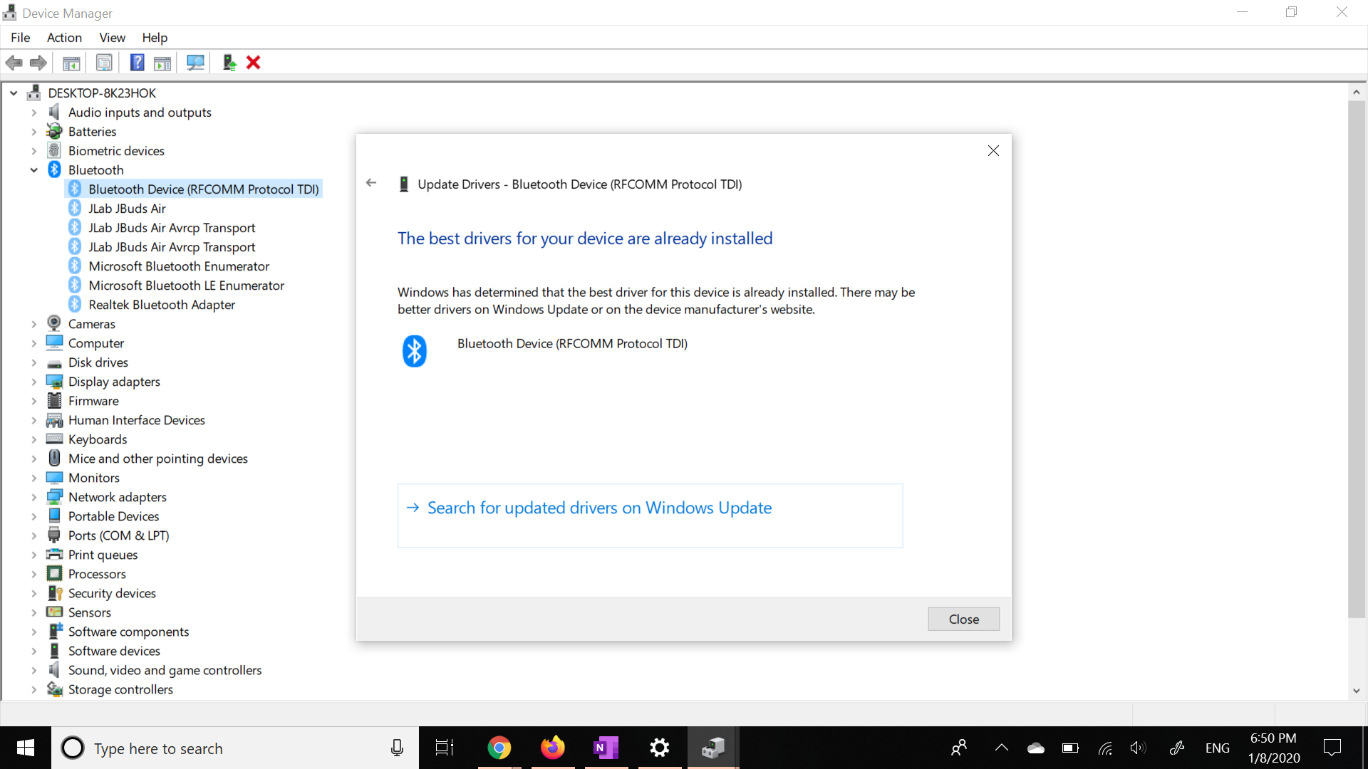 Bluetooth keeps disappearing and reappearing on windows 10 e0e8ea01-845b-46b5-af18-8e3d9e9ec018?upload=true.png
