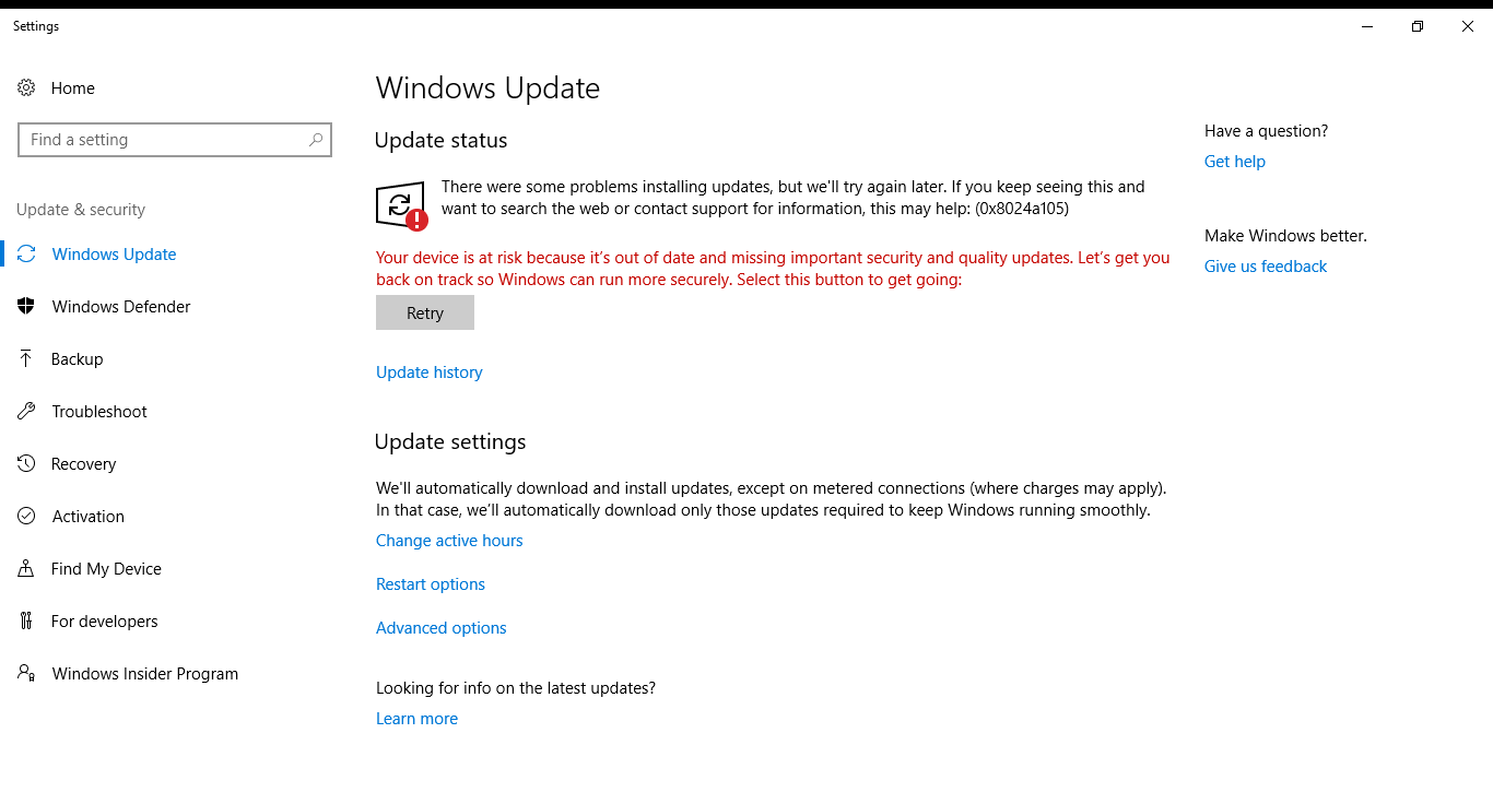 Ask for help.  won't be able to sort out this problem, failled to update windows 10. e10ab20d-2274-4844-a992-8e6c1f21100a?upload=true.png