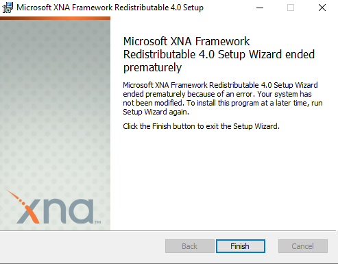 Cant install Microsoft XNA Framework : Error writing to file e189d809-4439-47ab-8466-61a9c1dbf3ed?upload=true.png