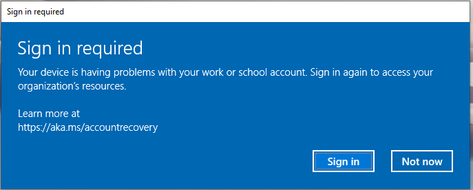 I keep getting a pop up stating that device is having problems with my work or school... e1b546e1-b806-4d3b-b4d9-19c5fe4f5ccc?upload=true.png