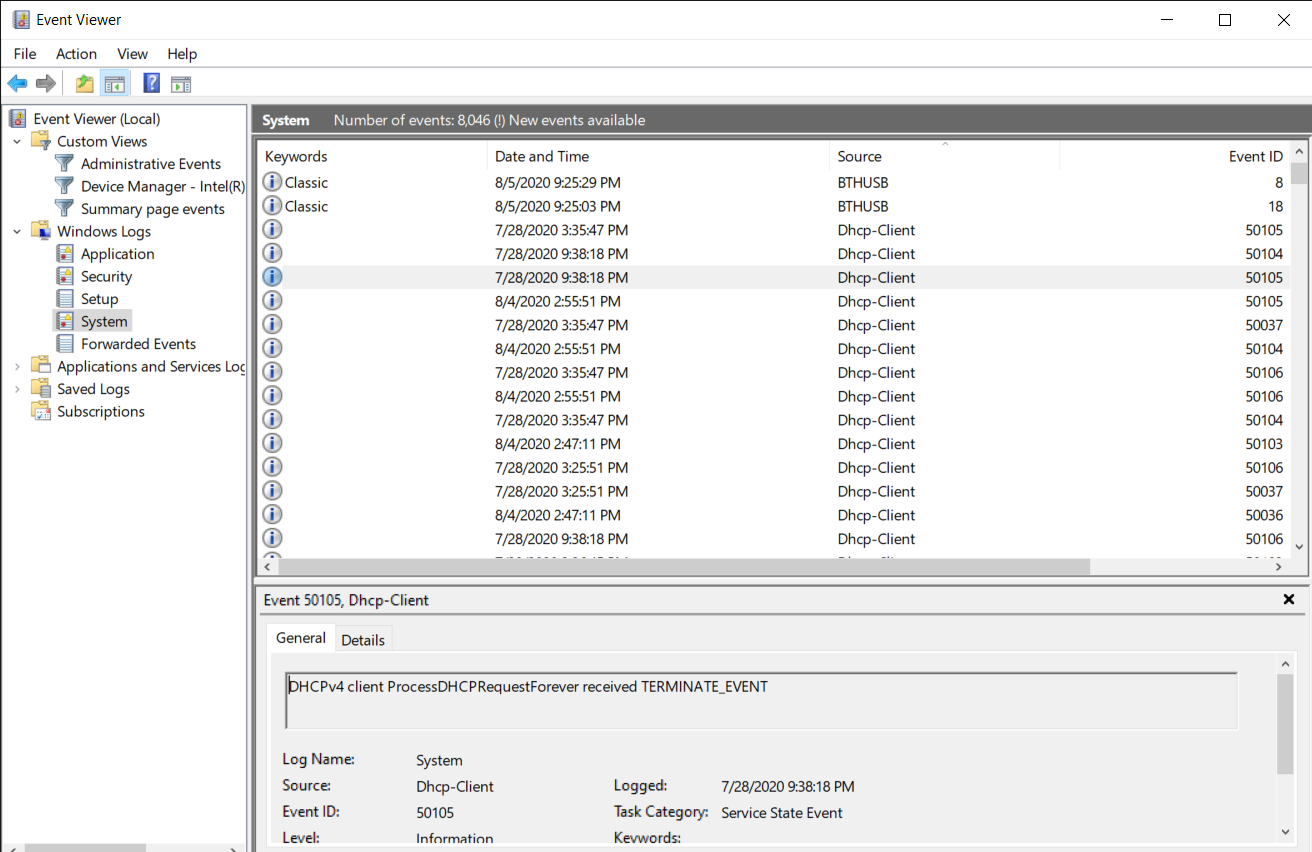 My event viewer's "Windows Log -> system" session does not displaying items correctly, how... e1fbc5d0-514a-4c44-8740-a69a12edfd45?upload=true.png