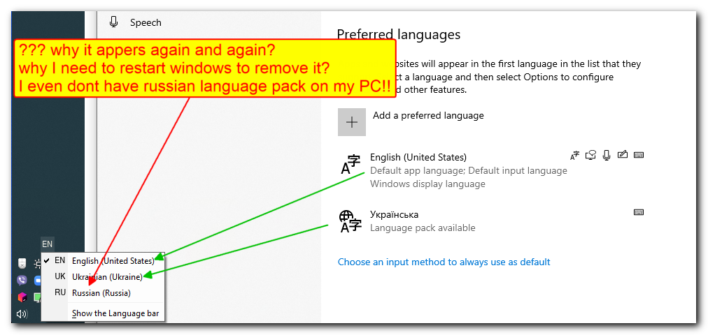 When bug with annoynig additional language in language bar will be fixed? e20be40b-5c02-4264-b8f2-2a3a649753aa?upload=true.png