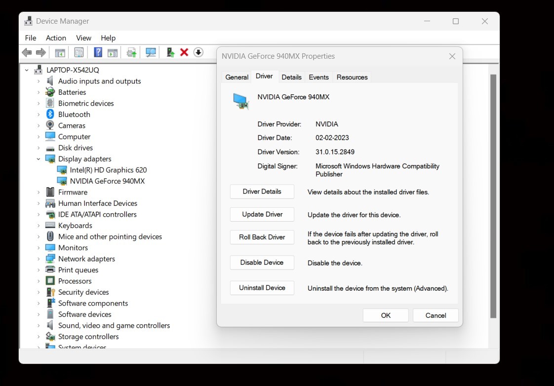 Installed Nvidia Geforce WHQL Stable driver v531.18 on Windows 11 Enterprise 64bit build no... e231b82e-8df4-4455-9f2d-0b4896196ae8?upload=true.jpg