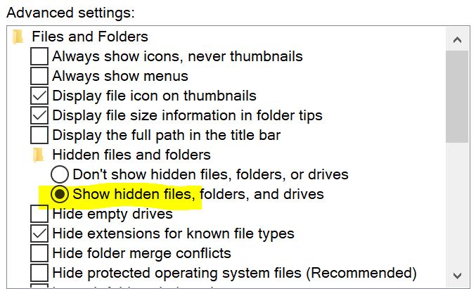 Appdata not showing up in file explorer. e25db016-9f49-442e-8599-5be1dd923464?upload=true.jpg