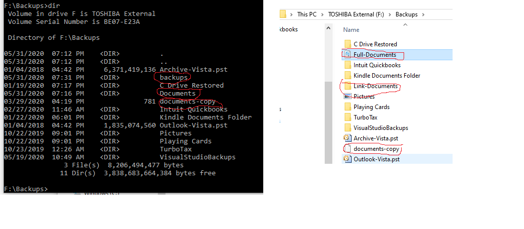 Explorer and CMD display different directory contents e26ca920-9060-4a13-b280-735ff67c7842?upload=true.png
