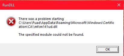 RunDLL issue for mfcm141ud.dll after updating to windows 10 1903 e2ac6924-702d-4487-bc35-19c0027a4bff?upload=true.jpg