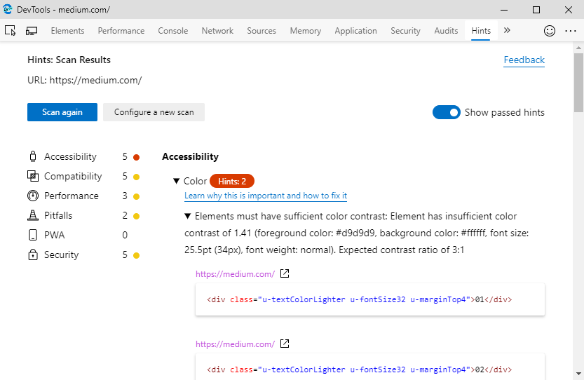 Announcing the webhint v1 browser extension for Microsoft Edge e2b24cac490eb217c177990938f0d532.png