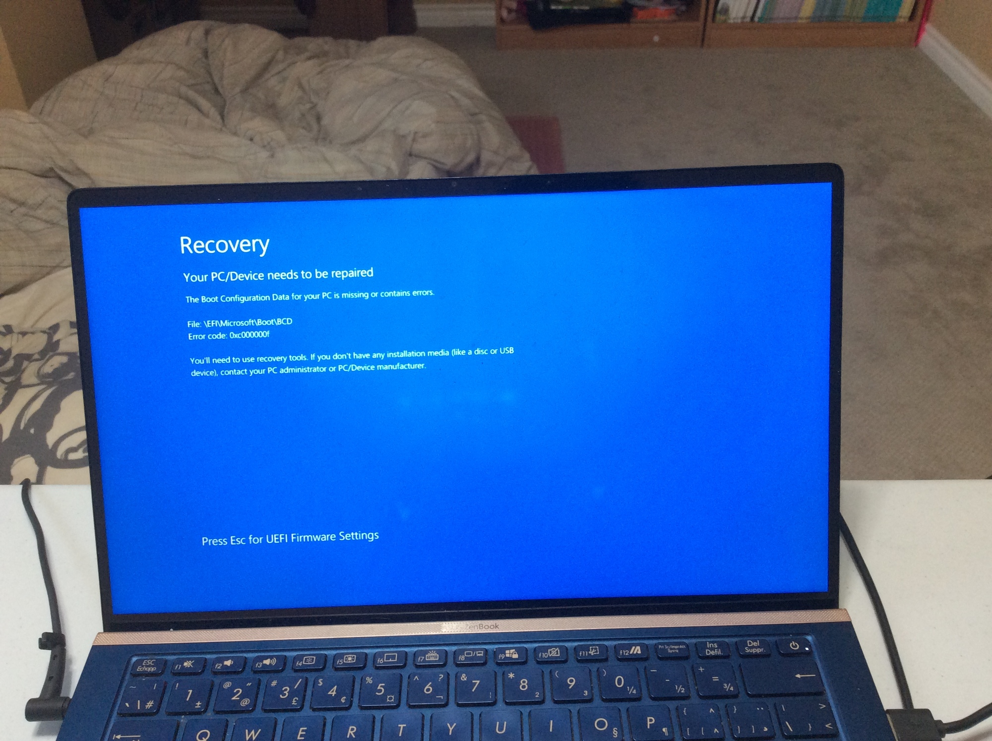 Error code 0xc000000. The boot configuration for your PC is missing or contains errors e3ba4b0b-c9ae-4335-bd8c-d0e782c7f6ca?upload=true.jpg