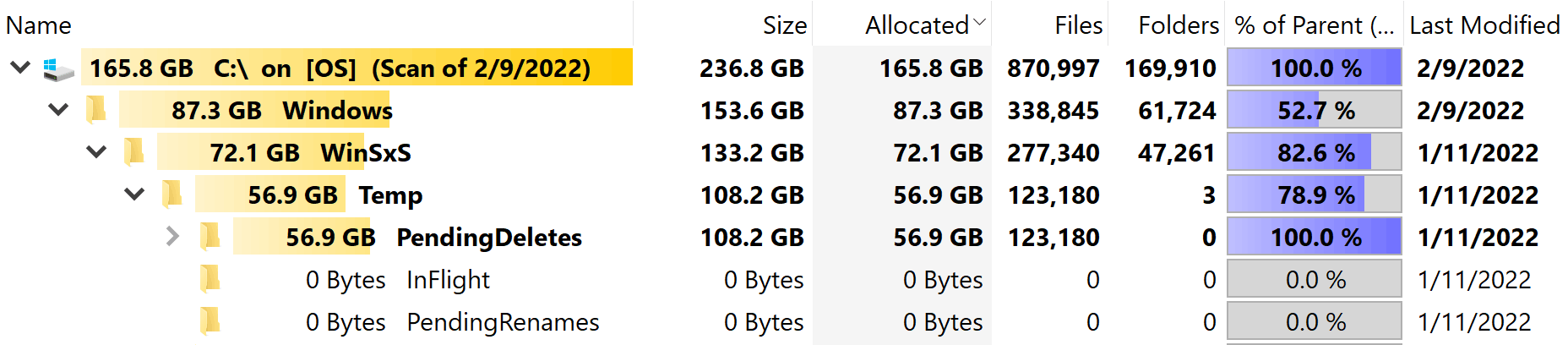 System & Reserved taking up 100+ GB of space e3d8b365-da90-4022-93d1-d18eb4c15983?upload=true.png