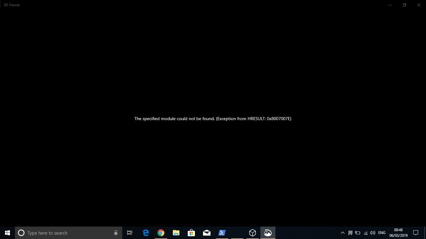 how do i fix "specified module could not be found Exception from HRESULT:0x8007007E" e3ec4373-17a7-49b1-b415-b12829f157a3?upload=true.jpg
