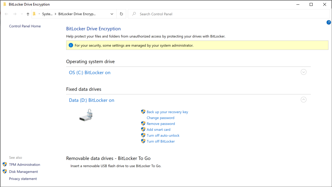 What is this exclamation mark in yellow circle on my d drive? Help plz not bitlocker related e402d149-d6cf-452e-b901-a19eddfa5014?upload=true.png