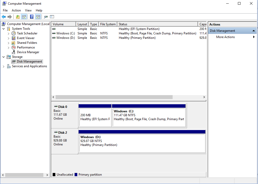 how does windows 10 deal with a 2 disk dell computer C:\ Drive & D:\ drive? e445be25-07ab-4fa3-bf2c-f99fe584154b.png