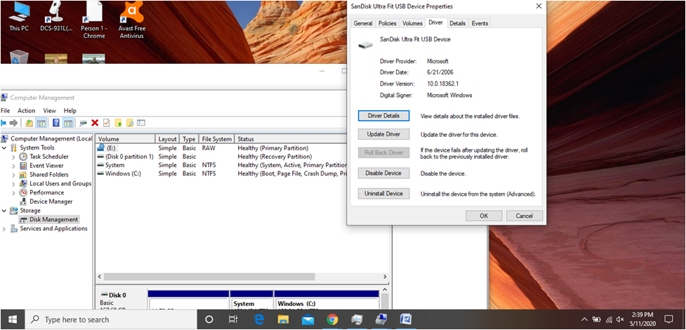 Cannot access USB flash drive after upgrade to Windows 10 e485c5c2-a71e-456f-bfc5-5caececa0781?upload=true.png