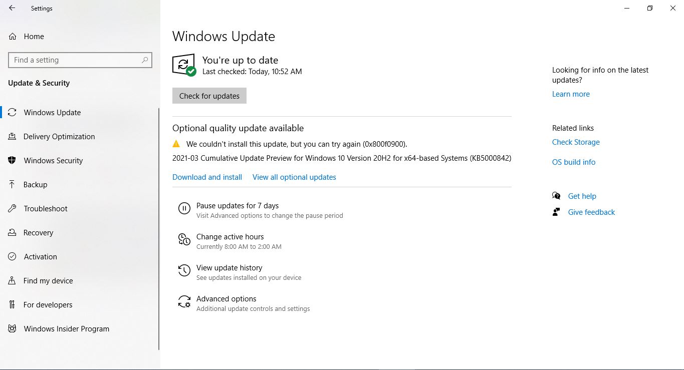 Windows Update: 2021-03 Cumulative Update Preview for Windows 10 Version 20H2 for x64-based... e493647b-b869-442f-bc52-79ba510ecd2b?upload=true.jpg