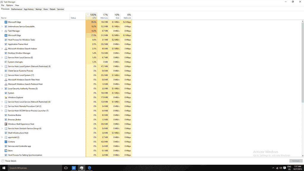 100% cpu usage after windows update. Issue started d. 10/10-2018 e4c78a38-b818-4a24-9470-76e21cc3574f.png