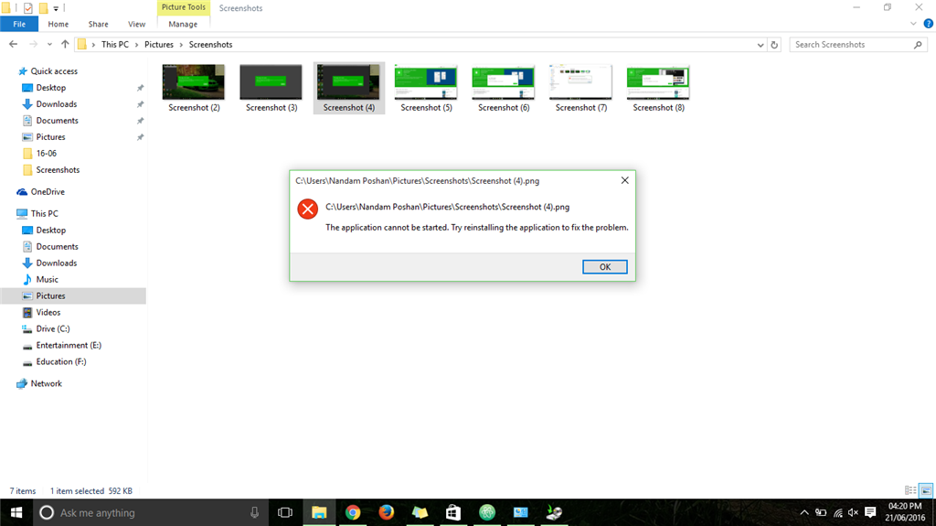 Groove Music, Alarms & Clocks, Calculator, and Microsoft Store won't open and does not... e503018c-7340-408e-a53a-c30880ddb7c6.png