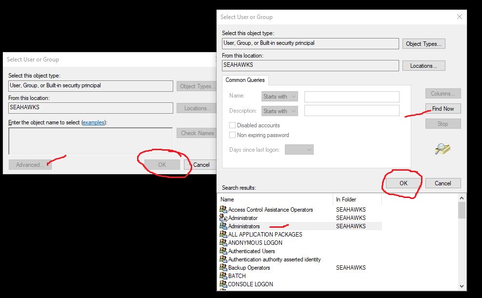Ownership and permissions of my drives and my folders change without my knowledge and I am... e5640e6e-8c2c-4f99-9ab3-1df5a4030332?upload=true.jpg