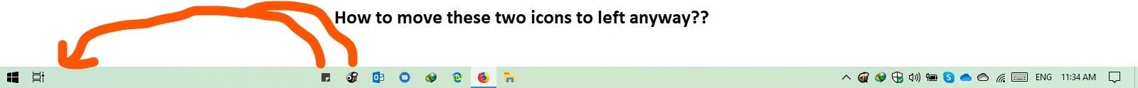 How to centre align few icons and few left align on taskbar? e5771a63-a9a4-4ea7-a473-cef095b61cf4?upload=true.jpg