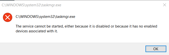 Does anyone know why it does this when I try to open task manager or services? e59cf232-25ef-46a2-923c-ac433c6116ce.png