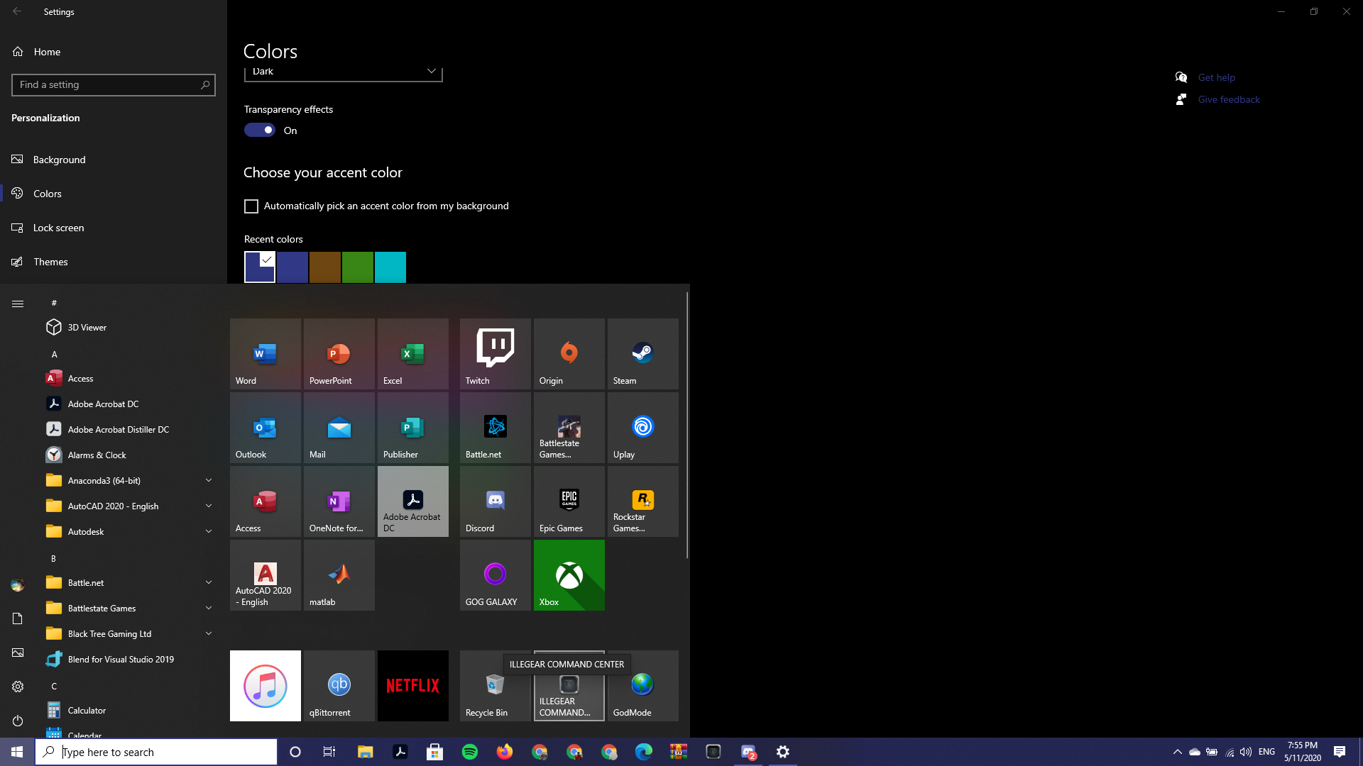 Colour not appearing on Title Bars, WIndow Borders & Apps on Start Menu e5ec5be3-3405-4e44-bd84-42da04c013a7?upload=true.png