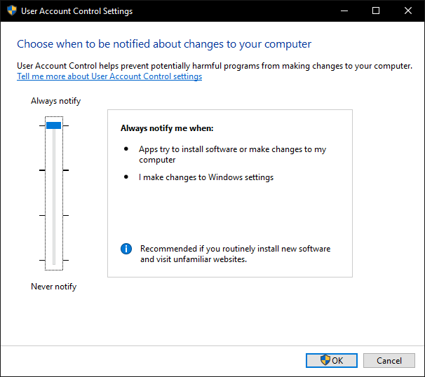 Windows 10 fails to install language features properly with UAC on "Always notify e5f4e397-4af0-4f00-bd0e-95be9c7b18bc?upload=true.png