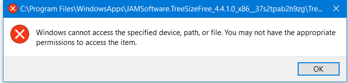 Not able to run any of the apps from microsoft store due to "not able to access windowsapps" e61ed869-1bb5-4f2a-8145-676ec909ab2c?upload=true.png