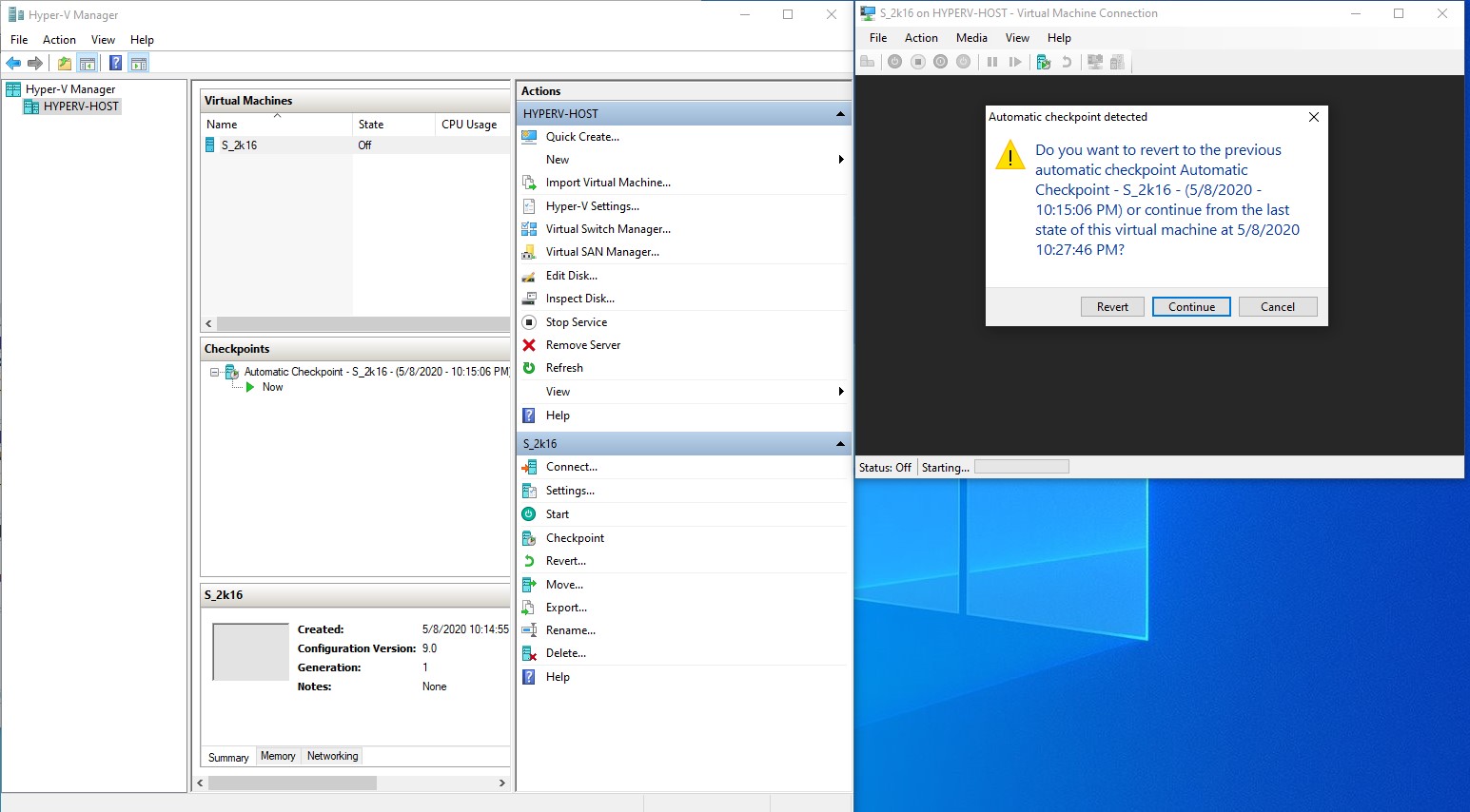 Error after rebooting the VM on Hyper-V manager e641c9a0-d5fa-4719-803d-c5c015983412?upload=true.jpg