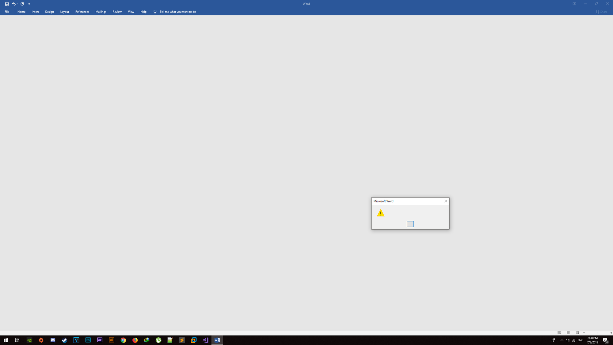 Need Help!! MS Office made my PC goes blank and textless when everytime i change font or size e65e3834-7a0a-43ab-aa53-bd1292db50bd?upload=true.png