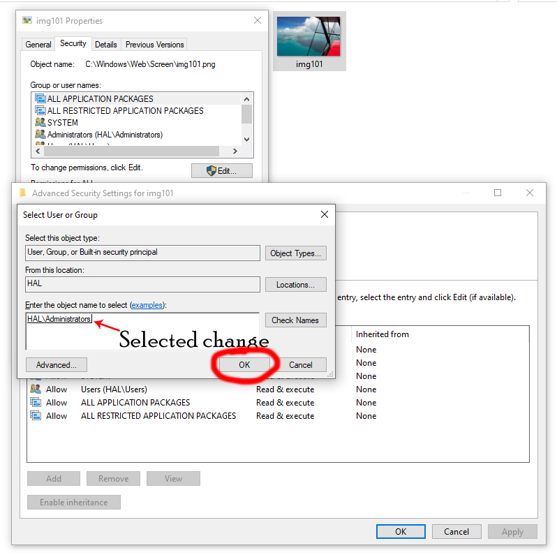Windows 10 Home - Changing "TrustedInstaller" to "Administrator" to edit or remove items. e6752cce-32e0-4b00-8aff-a75b419c6913?upload=true.jpg