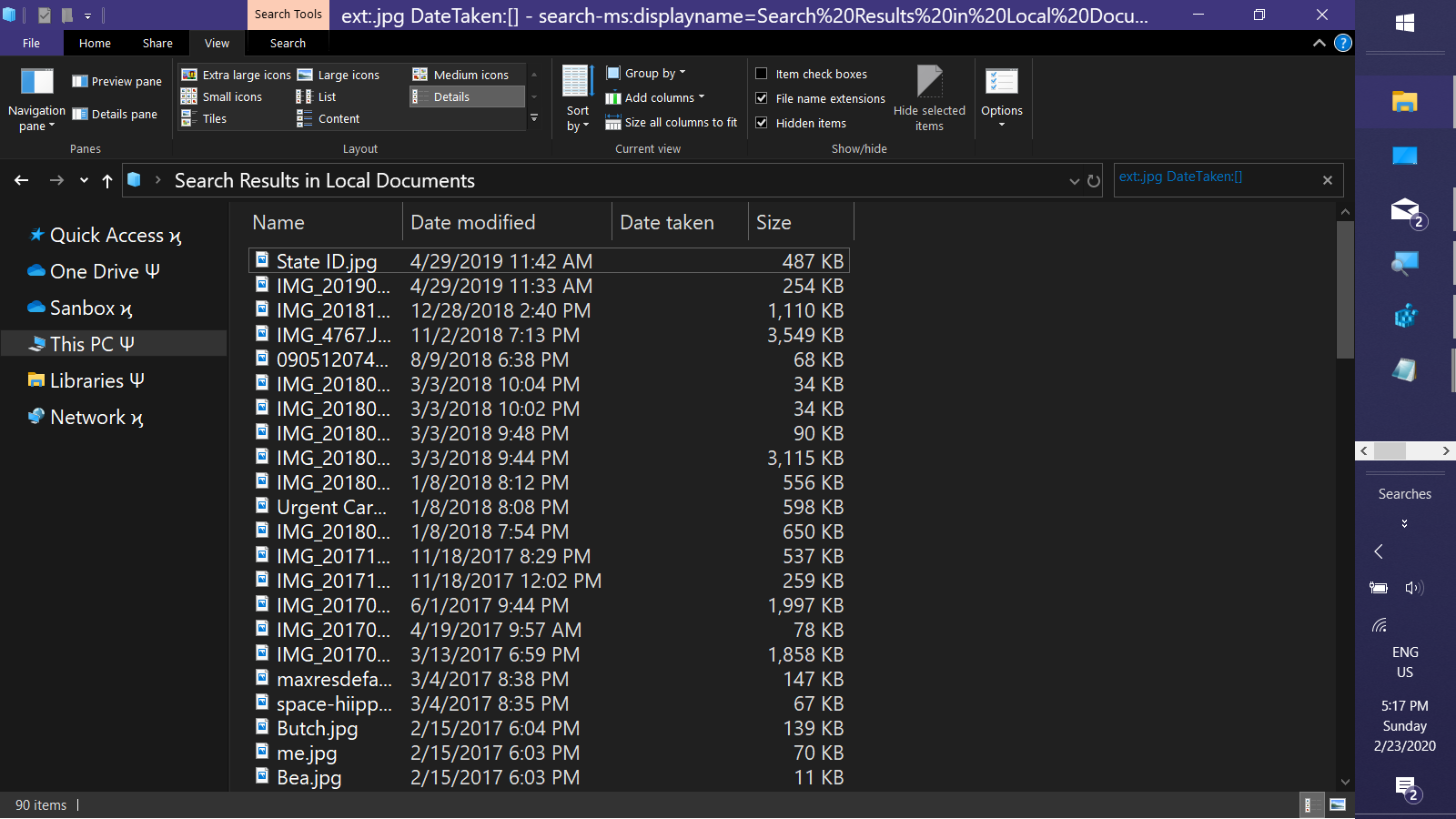 Search syntax for "folders containing specific file types" ?? e69bc411-933f-4053-9cef-1d842595619c?upload=true.png