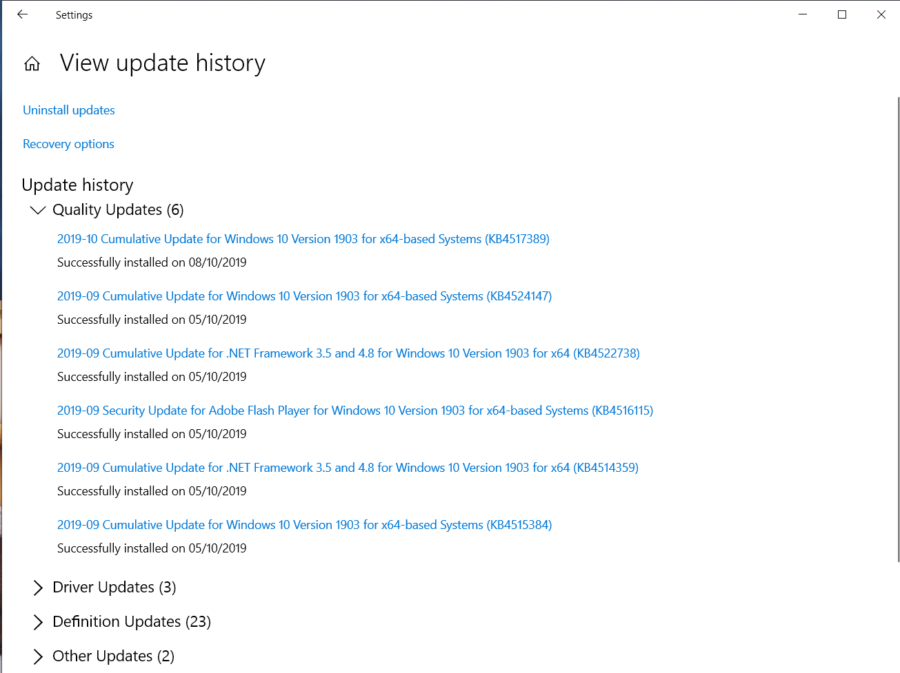 KB 4515384 Has messed my audio up in games and i cannot uninstall it! e6cb8d21-fc28-4dc9-b225-411dedcf5a6f?upload=true.png