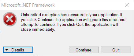 Unhandled Exception Microsoft NET framework e73a498c-1977-4d2c-992b-fa9d899201b7?upload=true.png