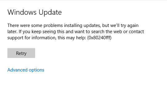 Windows not updating [Error Code:0x80240fff] e7509d4b-d63c-4b35-9c6c-2631b71a3af4?upload=true.png