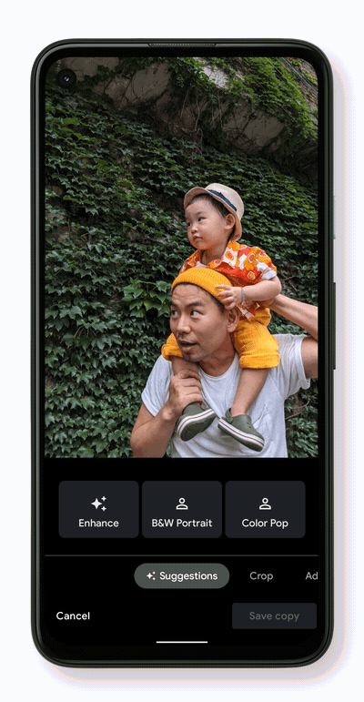 Importing photos from Google Pixel 8A to a laptop E775_Photos_Editor_GIFs_EditorOverview_v03_1.gif