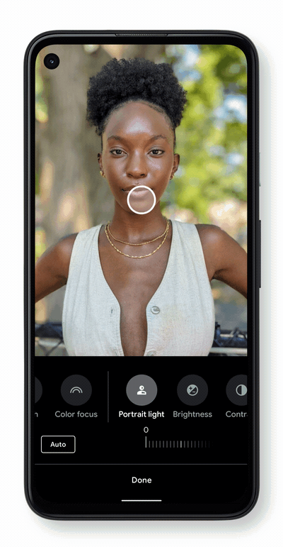 Importing photos from Google Pixel 8A to a laptop E775_Photos_Editor_GIFs_PortraitLight_v04.gif
