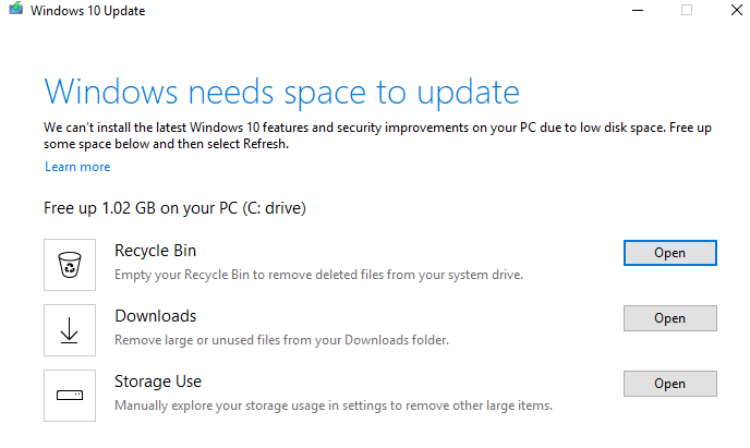 Insufficient space to update to Windows 10, version 1909 e78ad342-8471-4ce0-b32d-420df11419d6?upload=true.png