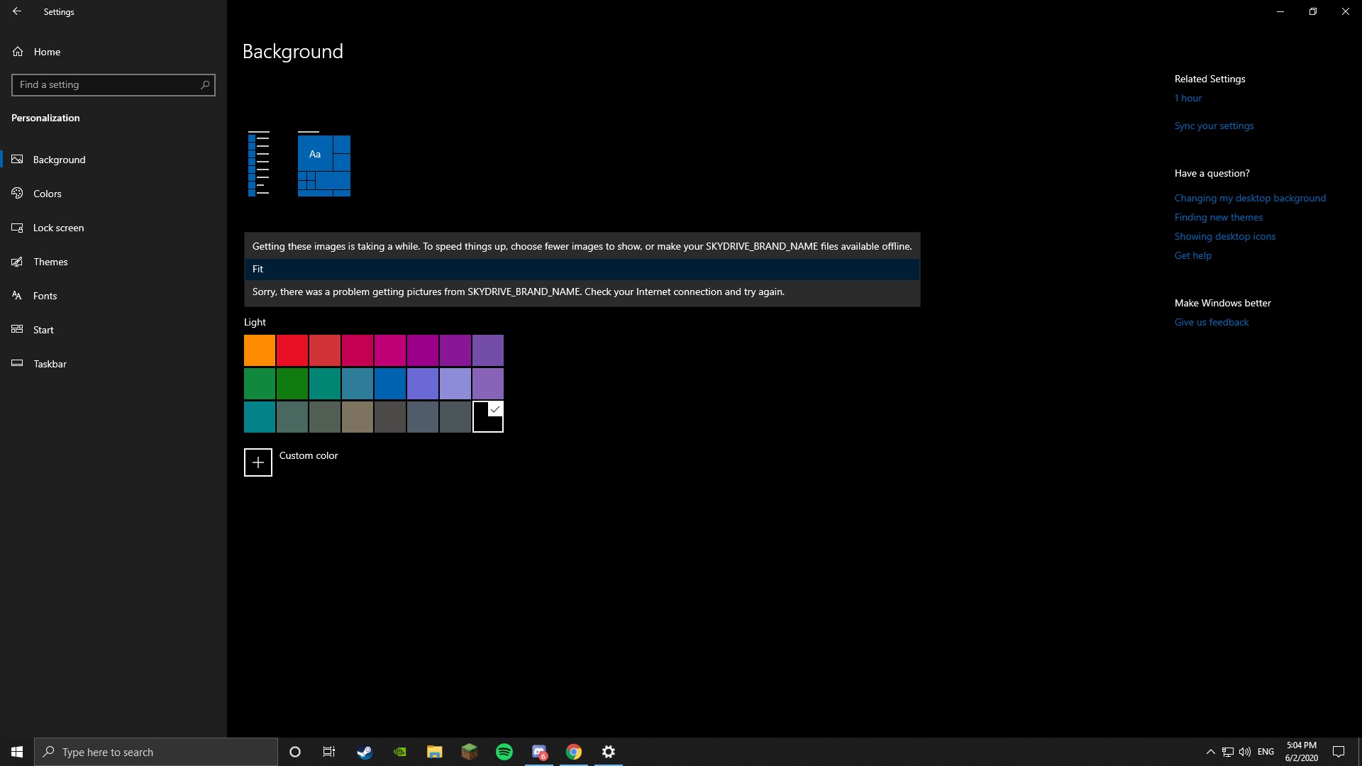 My windows settings appear to be corrupt e7e7dd07-056f-4d2e-8d3c-796df7735e2b?upload=true.jpg