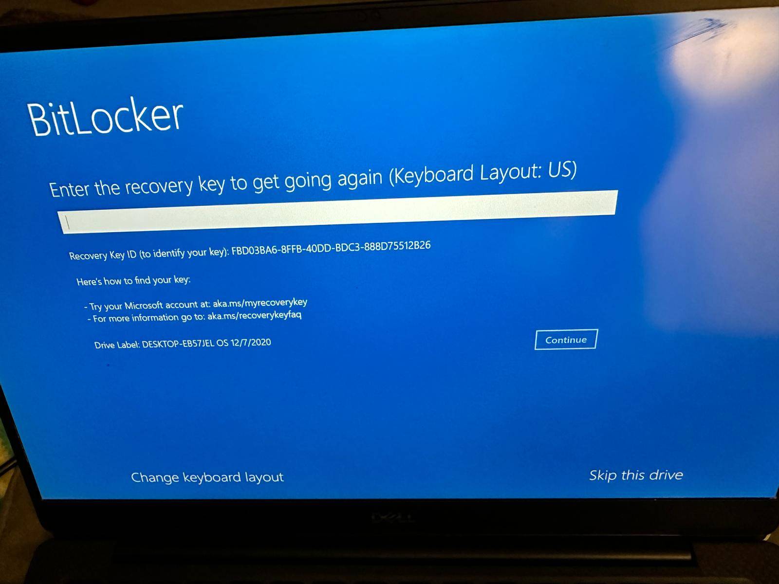 Laptop not recovering despite having bitlocker recovery key e7ZTOVhOYVdarRoTrzWE2%2FgO%2Bys8G%2BJDk7WbnQaDui9GNZPPahclq95cbMb4iQFKv%2BvExMYsV4PoFCm%2FfoU%3D.jpg