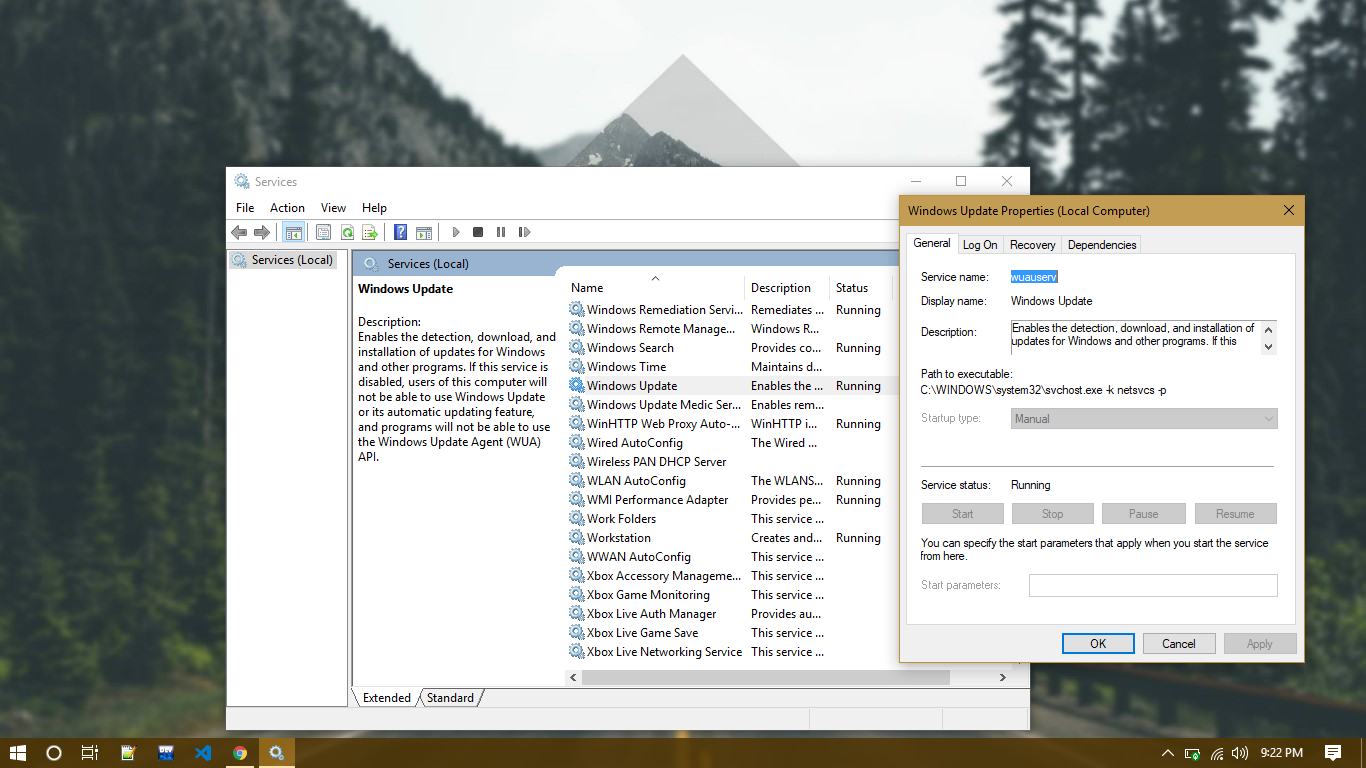 When I open windows update via Services the options available are not clickable. How to... e84ae2c5-5ea6-4f39-b188-13757ad0affb?upload=true.png