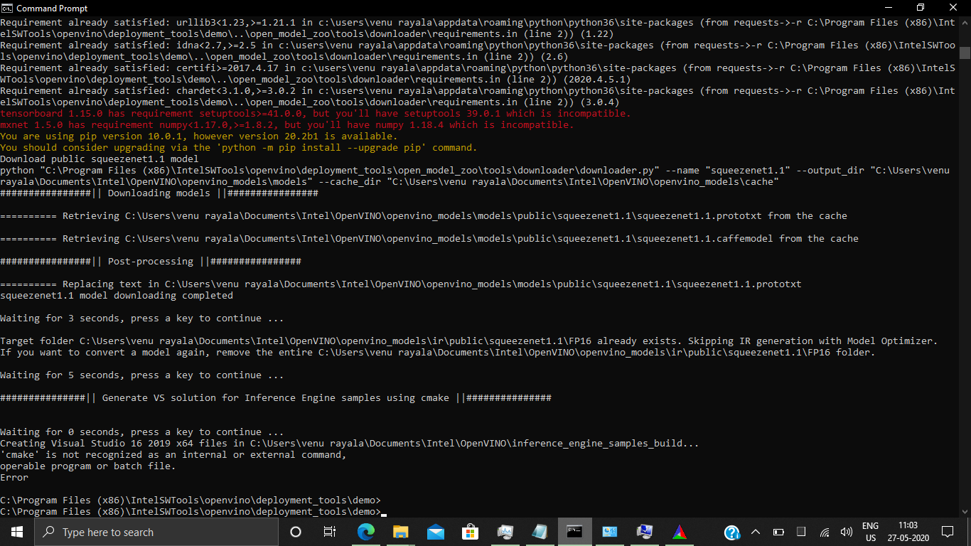 how can i rectify this below  i mean-'cmake' is not recognized as an internal or external... e93c0eb7-39a0-4944-98dd-4adff098b7c0?upload=true.png
