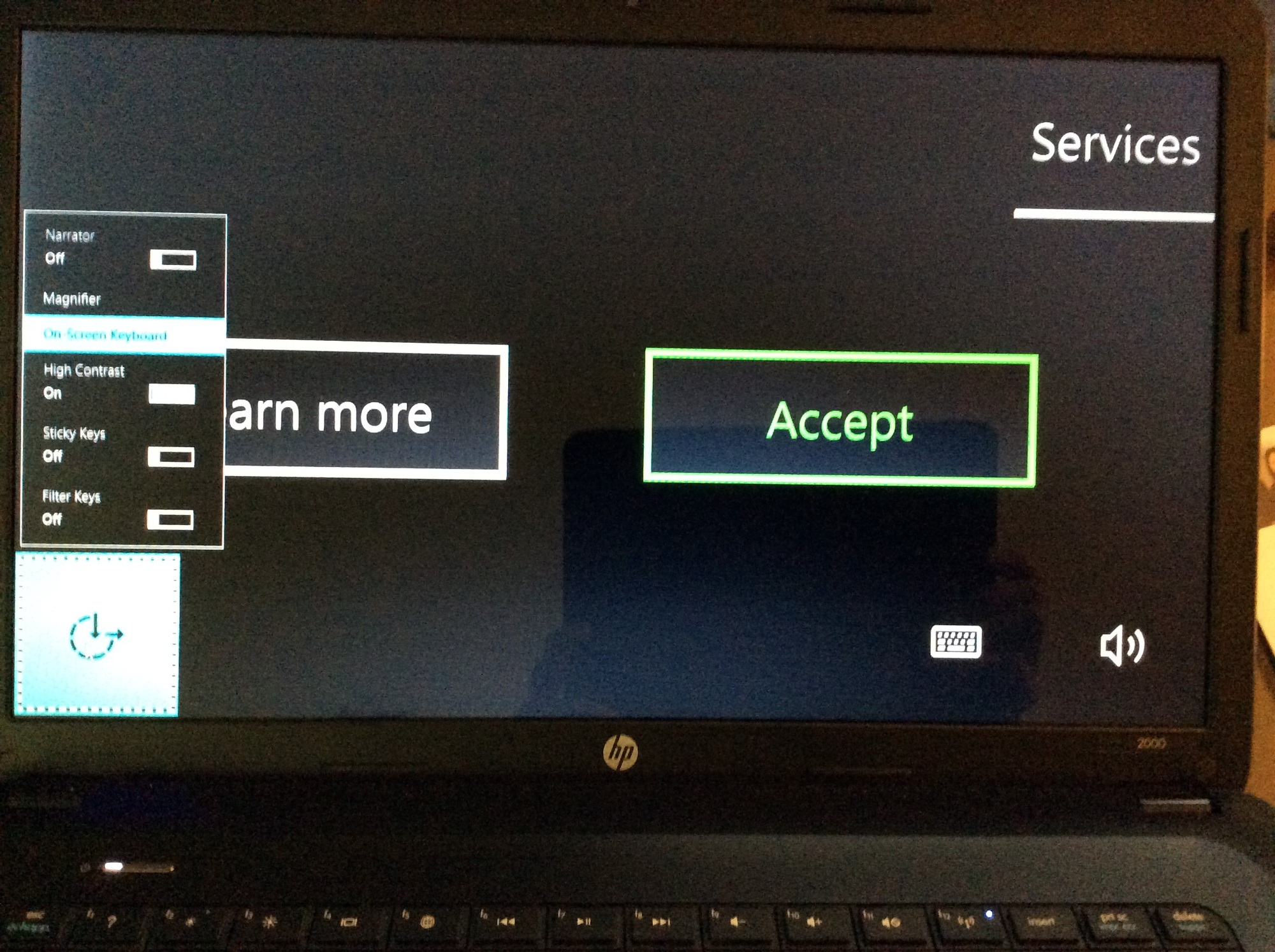 Start Up Screen taken over by weird HUGE FONTS e94500cb-1d14-4a15-a4b1-c16338d0eebf?upload=true.jpg