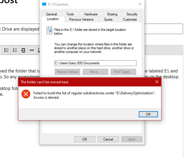 My desktop folder became my E: drive, can I fix it? e99302d0-9f73-4570-aef4-78d8d56505a8?upload=true.jpg