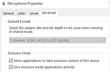 Microphone sample rate is locked/grayed out. e9c52041-db8a-43c2-b207-2df56cbc28e2?upload=true.jpg