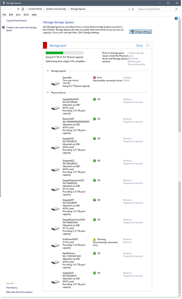Storage Spaces: "Check physical drives" not fixable ea0c255e-aa80-451f-b823-d6ff0972fc5e.png