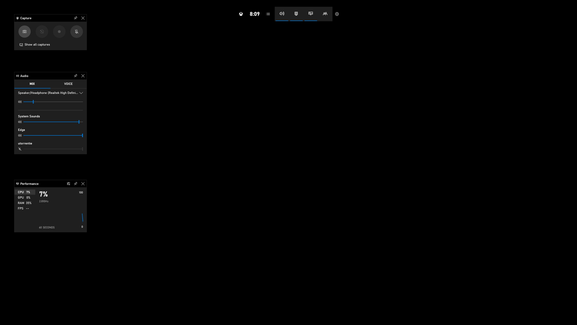 Xbox game bar screen background is black when taking a picture ea28ea49-aa1d-456c-9cc4-e29126fee05c?upload=true.png
