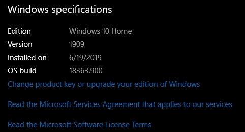 <Update Issue> Windows10 [ Version : 1909 / 18363.900 ]  is not possible for updating to... ea2dfc98-4c81-449c-a489-b9a9deda4ce9?upload=true.jpg